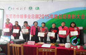 2015年巾帼创业家庭服务有限公司年度颁奖 2015年巾帼创业家庭服务有限公司年度颁奖